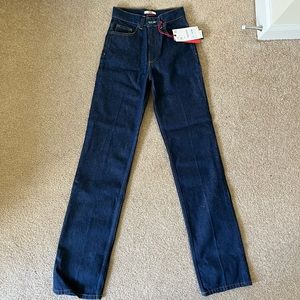 Dark wash wide leg zara jeans